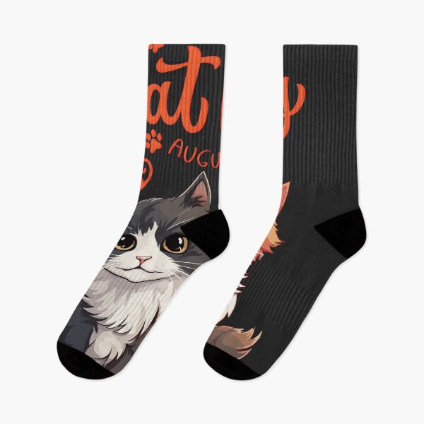 Item preview, International Cat Day August 8 Cute Cats Design designed and sold by ArtComixHaven.