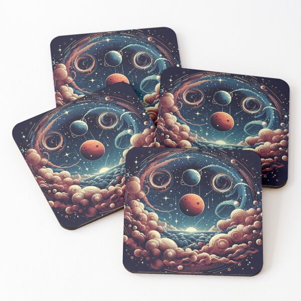 Item preview, Sunset Space Mars Swirling Clouds designed and sold by JohnnyVillas.