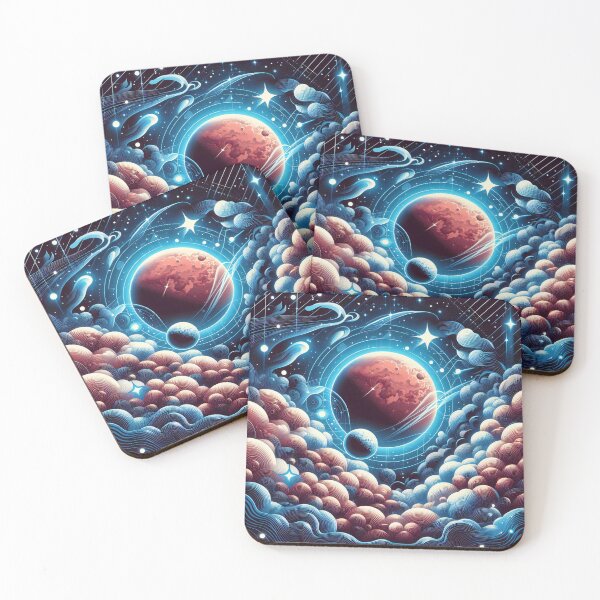 Item preview, Red Mars Blue Clouds designed and sold by JohnnyVillas.