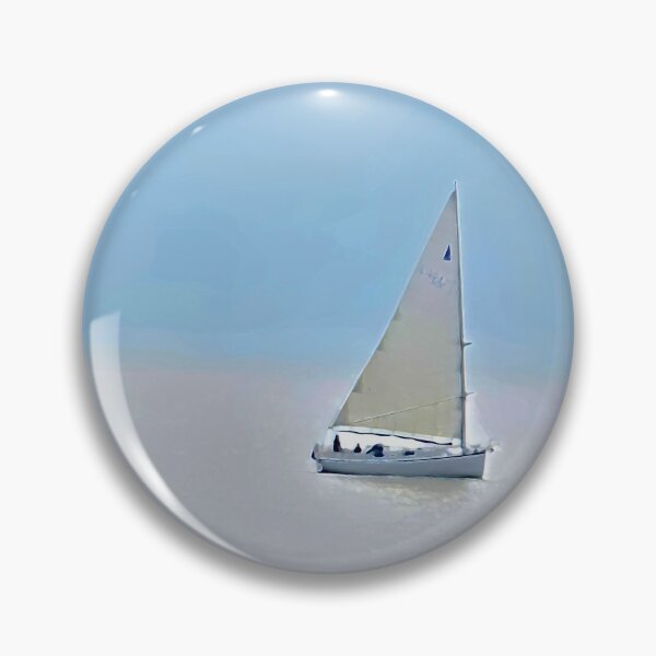 Artikelvorschau, Segelboot vor dem Strand von Burnham-on-Sea entworfen und verkauft von designbywhacky.