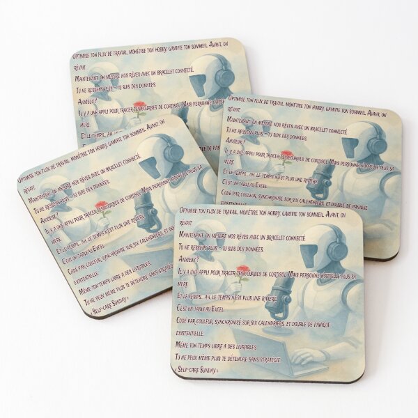 Item preview, Efficiency - Efficacité – Satire Existentielle de la Vie Moderne designed and sold by CrumblyStudio.