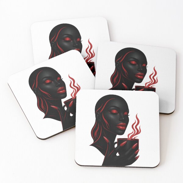 Item preview, "Red Seduction – Feminine Power in Noir Elegance" designed and sold by SoulPrints by Beata.