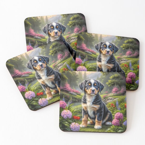 Item preview, Tyrone Greater Swiss Mountain Puppy Portrait designed and sold by Heart and Soul Studio.