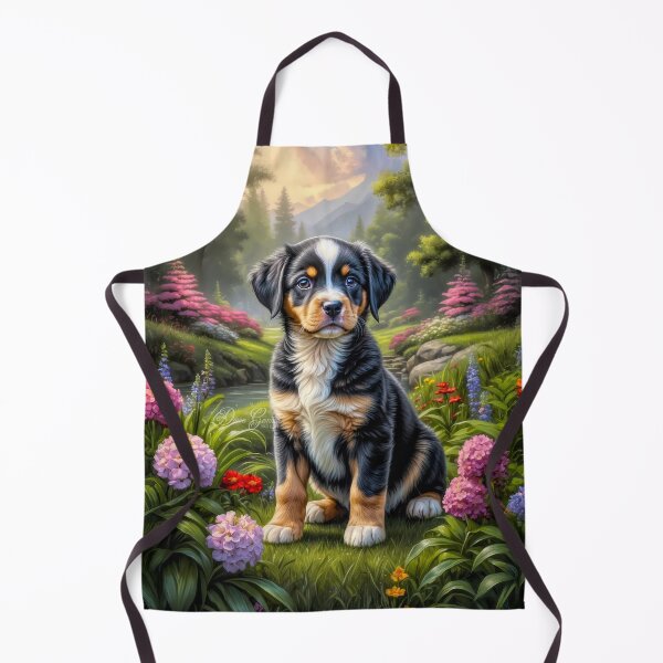 Item preview, Tyrone Greater Swiss Mountain Puppy Portrait designed and sold by Heart and Soul Studio.