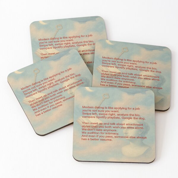 Item preview, Modern Dating: Audition for Intimacy - Satirical Art on Love and Loneliness designed and sold by CrumblyStudio.