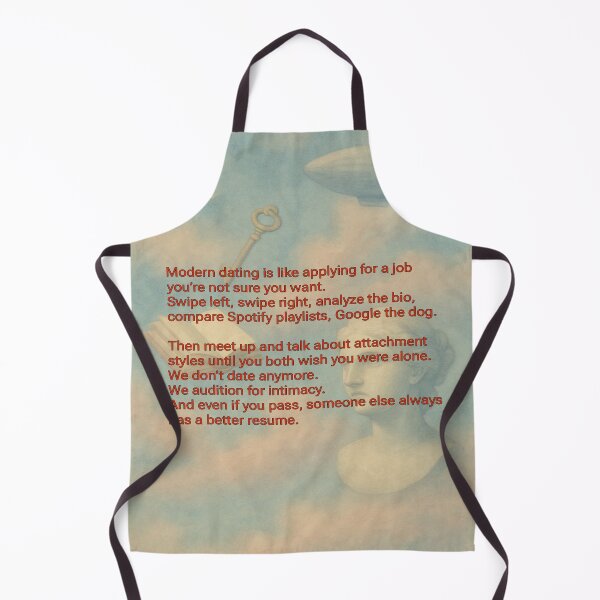 Item preview, Modern Dating: Audition for Intimacy - Satirical Art on Love and Loneliness designed and sold by CrumblyStudio.