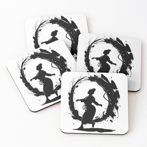 Item preview, Graceful Maiko in Ink Circle designed and sold by HanaToKatana Creative.