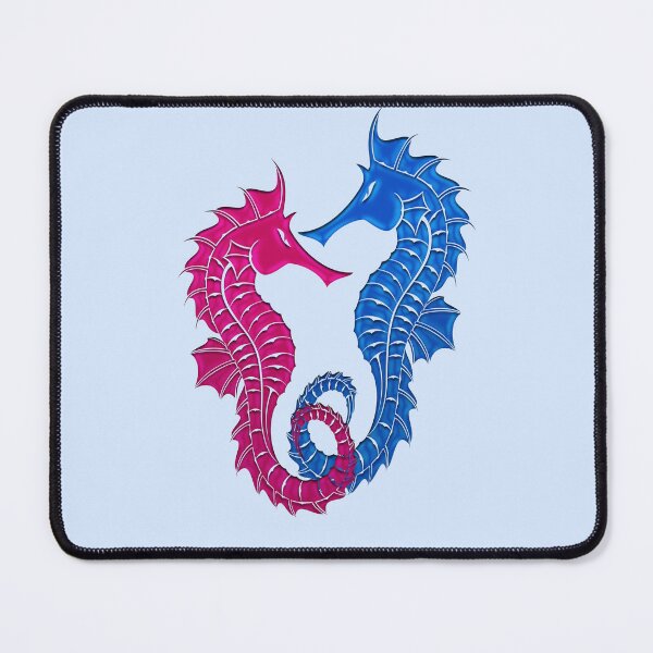 Item preview, Pink & Blue Seahorses designed and sold by rainsdesigns.