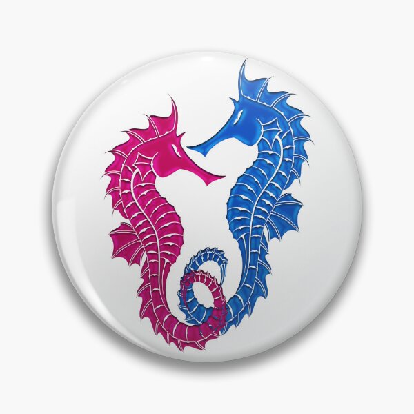 Item preview, Pink & Blue Seahorses designed and sold by rainsdesigns.