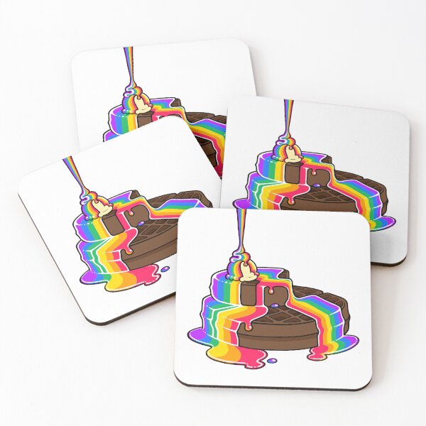 Item preview, Philadelphia Philly Pride LGBT Chocolate Waffles - Gay Rainbow designed and sold by flannmoriath.