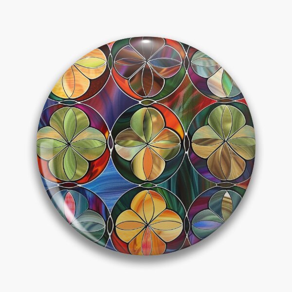 Item preview, Modern Stained Glass in Colors designed and sold by MidArtForge.
