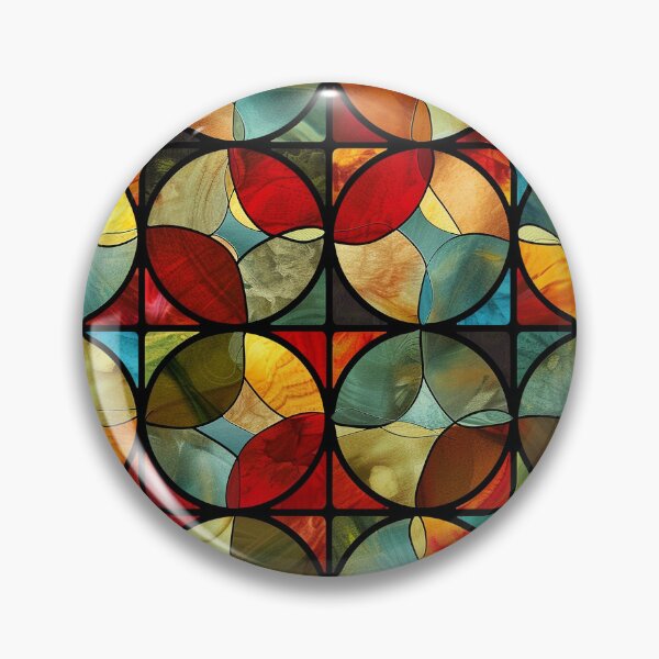 Item preview, Modern Stained Glass in Colors designed and sold by MidArtForge.