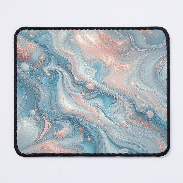 Item preview, Fluid Iridescent Marble Texture Pink, Gold and Blue Tones 21 designed and sold by JohnnyVillas.