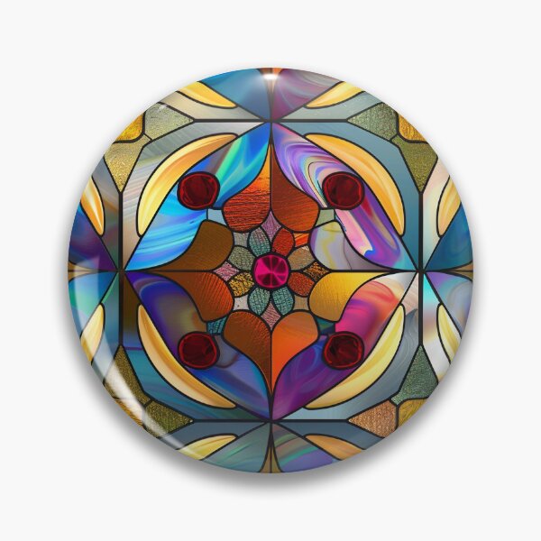 Item preview, Modern Stained Glass in Colors designed and sold by MidArtForge.