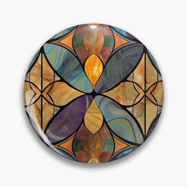 Item preview, Modern Stained Glass in Colors designed and sold by MidArtForge.