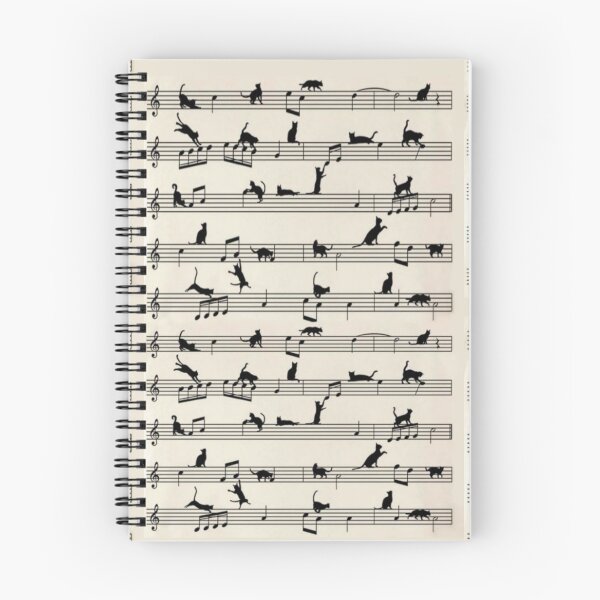 Item preview, Music notes and cats pattern designed and sold by Pixiedrop.