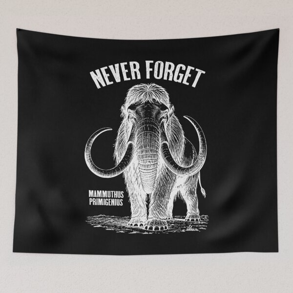 Item preview, Mammoth Never Forget Mammuthus Primigenius Paleontology designed and sold by GrandeDuc.