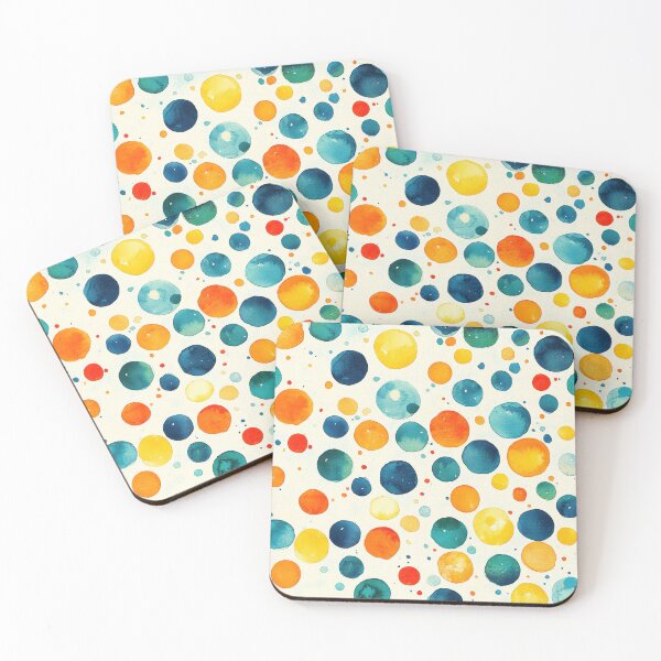 Item preview, Watercolor Polka Dot Pattern – Colorful Abstract Circles designed and sold by SylvieVibes.