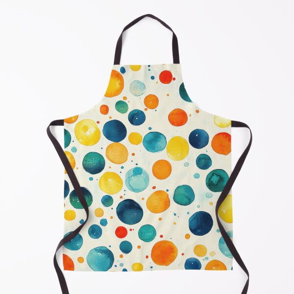 Aperçu de l'œuvre Motif à pois aquarelle – Cercles abstraits colorés créée et vendue par SylvieVibes.