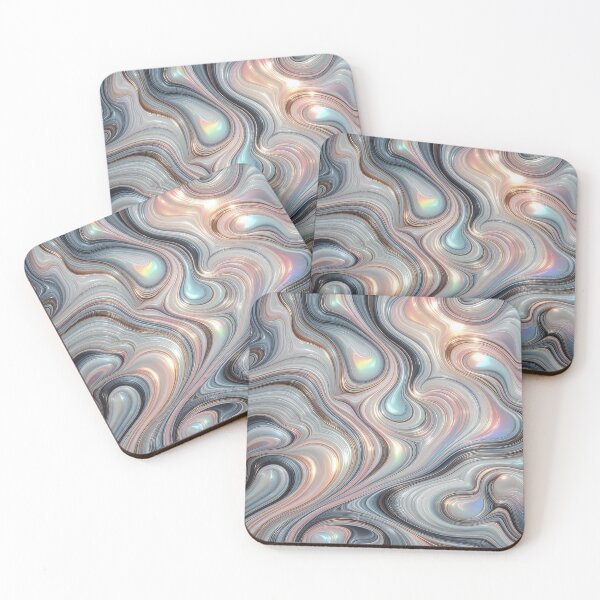 Item preview, Fluid Iridescent Liquid Marble Texture pink and blue Tones 30 designed and sold by JohnnyVillas.