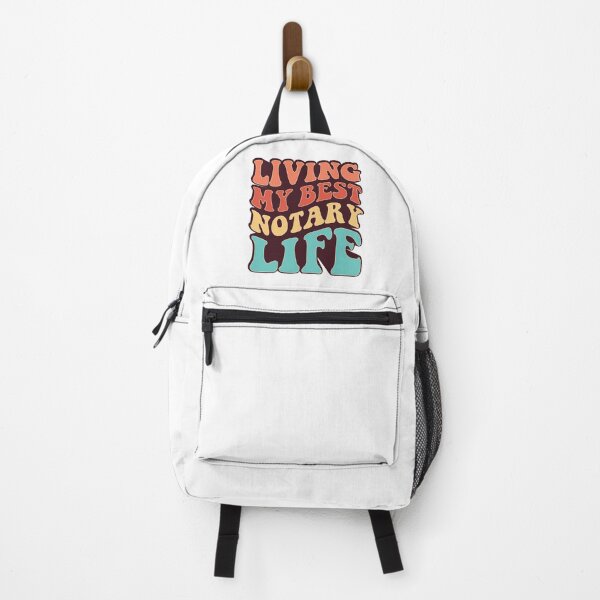 Item preview, Living My Best Notary Life | Retro Groovy Typography Career Design designed and sold by NotaryLife.