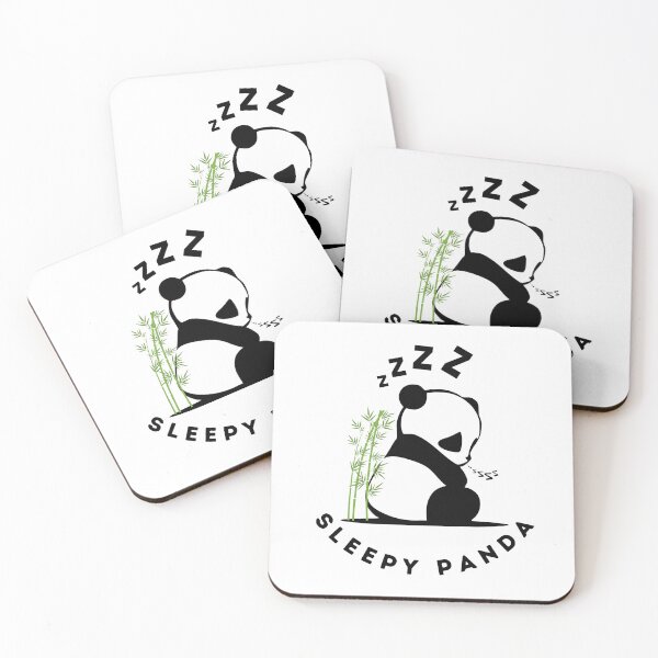Item preview, "Sleepy Panda Resting by Bamboo – Animal Illustration" designed and sold by Goodnbadapple.