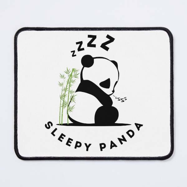 Item preview, "Sleepy Panda Resting by Bamboo – Animal Illustration" designed and sold by Goodnbadapple.