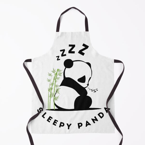 Item preview, "Sleepy Panda Resting by Bamboo – Animal Illustration" designed and sold by Goodnbadapple.