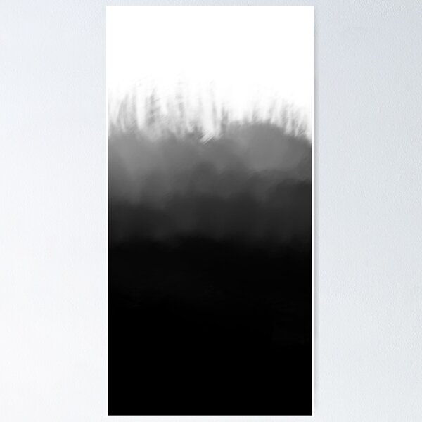 Item preview, Monochrome Mist – Black to White Artistic Gradient designed and sold by John-NW-Shop.