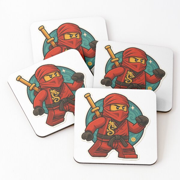 Item preview, Bold Ninjago Kai Sticker in Action Pose designed and sold by Enhance  Imagination.