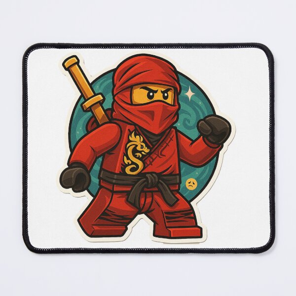 Item preview, Bold Ninjago Kai Sticker in Action Pose designed and sold by Enhance Imagination.