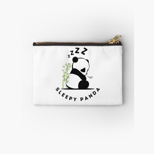 Item preview, "Sleepy Panda Resting by Bamboo – Animal Illustration" designed and sold by Goodnbadapple.