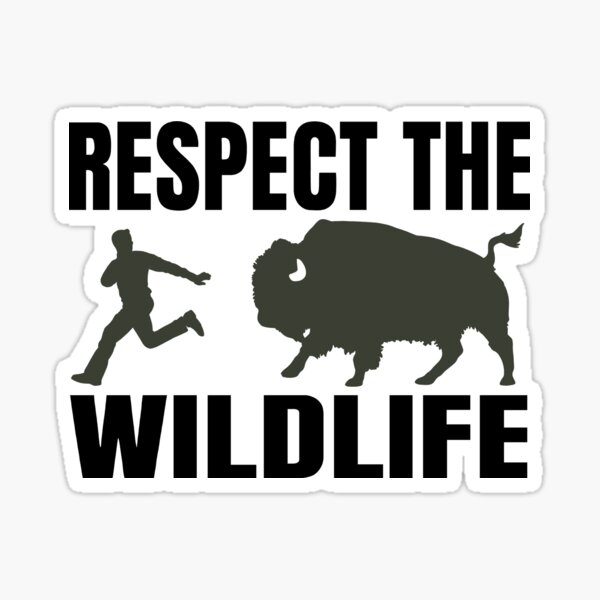 Item preview, Respect the Wildlife Man/Bison  designed and sold by OblivionArts4.