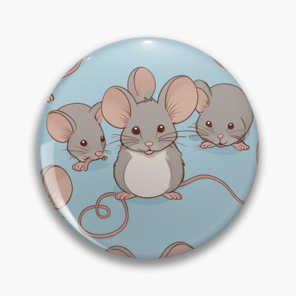 Item preview, Mice on Blue Pattern designed and sold by NOTSNIW ART.