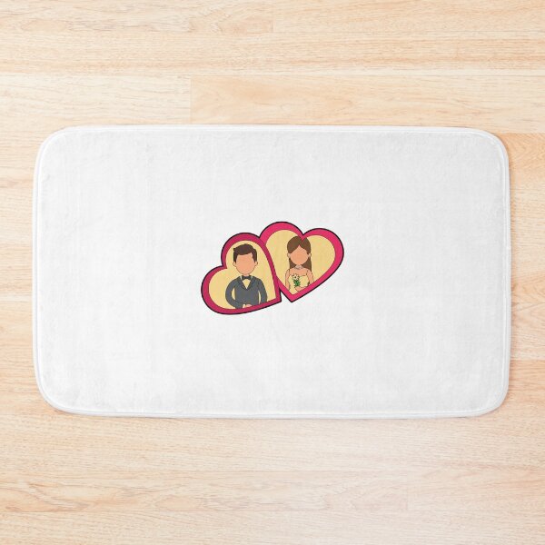 Item preview, Bride and Groom in Heart Frames designed and sold by PALAVO.