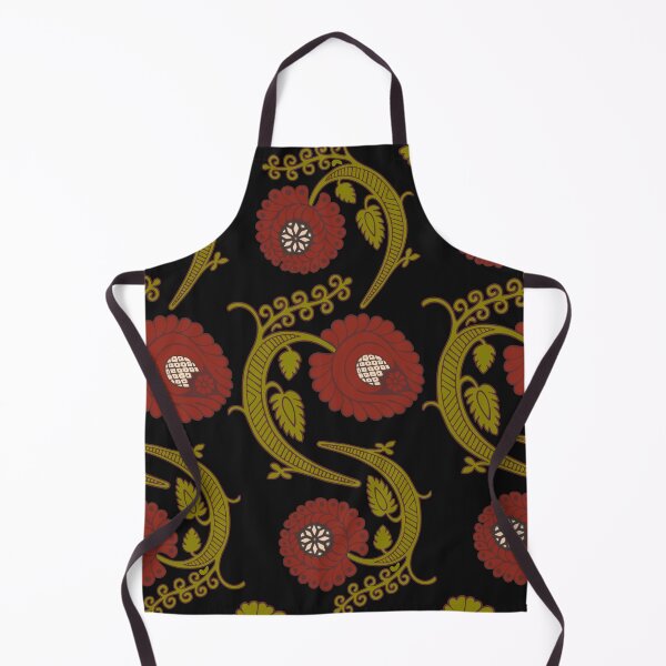 Item preview, Flower ornament on the black background designed and sold by Sevilka.