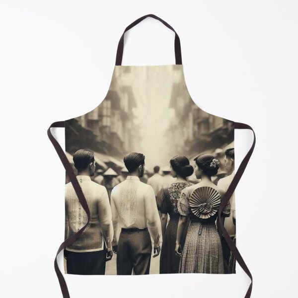 Item preview, Bustling 1920s Manila – AI Artwork Vintage Black and White Scene for Lovers of History, Travel, and City Life designed and sold by knalpot-design.