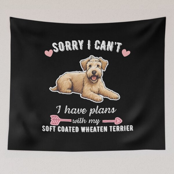Item preview, Lo siento, no puedo, tengo planes con mi Soft Coated Wheaten Terrier: diseño de perro amigable y juguetón designed and sold by GoodyPaws.
