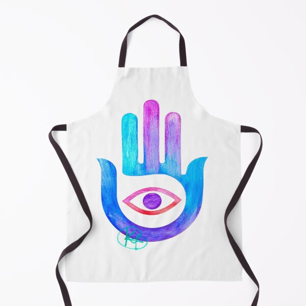 Item preview, Minimalist Evil Eye Hamsa Art designed and sold by Kalli Taub Art.