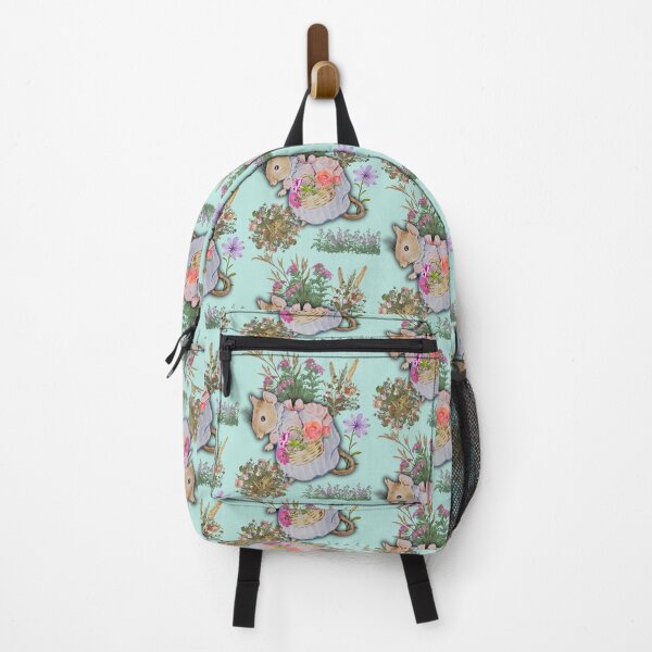 Item preview, Ms Mouse Collecting Pretty Flowers Colorful Illustration Design designed and sold by EarthArtDesigns.