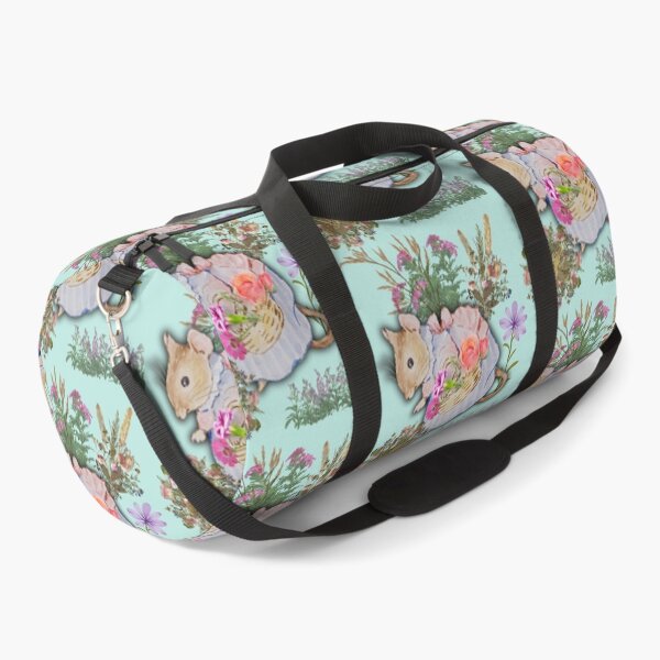 Item preview, Ms Mouse Collecting Pretty Flowers Colorful Illustration Design designed and sold by EarthArtDesigns.
