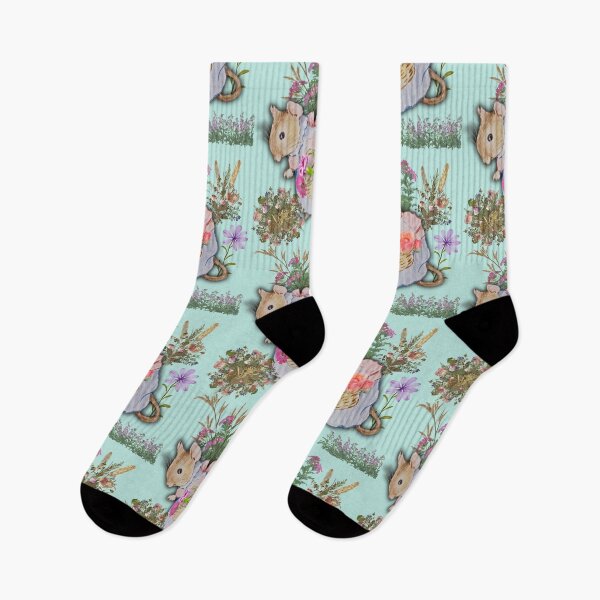 Item preview, Ms Mouse Collecting Pretty Flowers Colorful Illustration Design designed and sold by EarthArtDesigns.