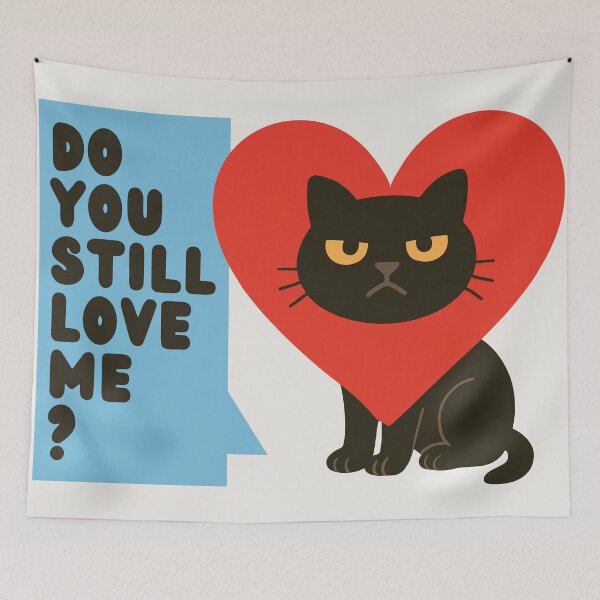 Item preview, Do You Still Love Me Anxious Attachment Cat  designed and sold by arowh.