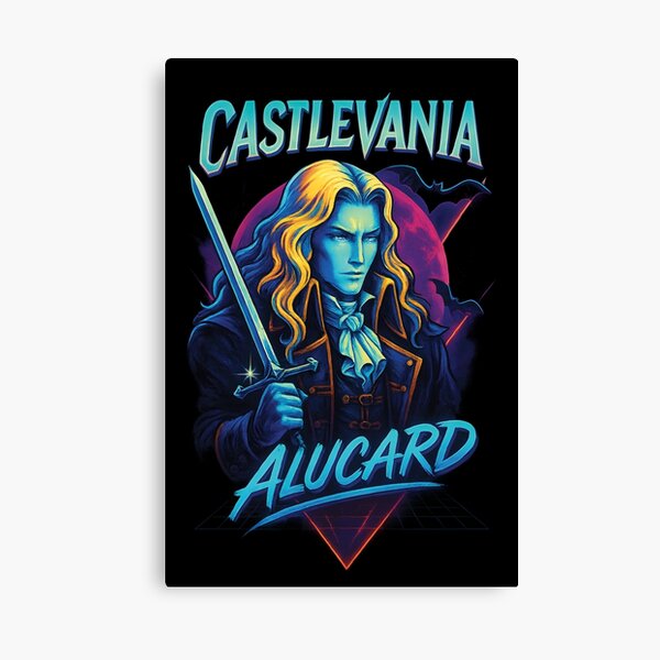 Item preview, Alucard Nightwave Shirt | Castlevania Fanart | 80s Retro Neon Style | Netflix Anime Inspired Design designed and sold by WAUZ.