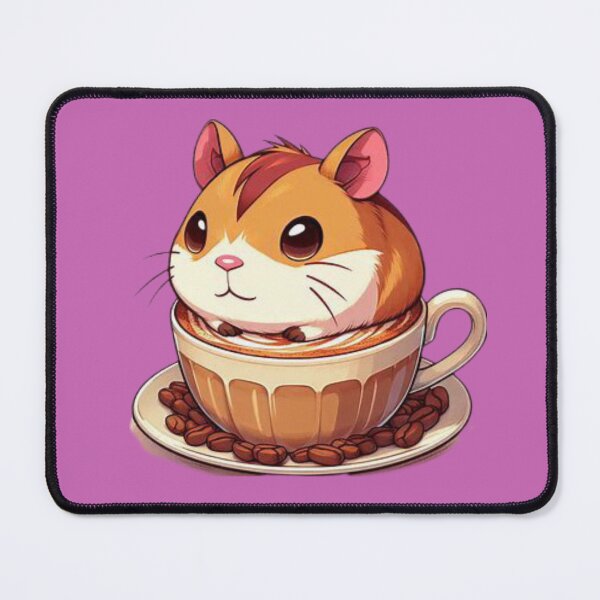Item preview, Hamster Acurrucado en Taza de Café designed and sold by Bit Canvas.