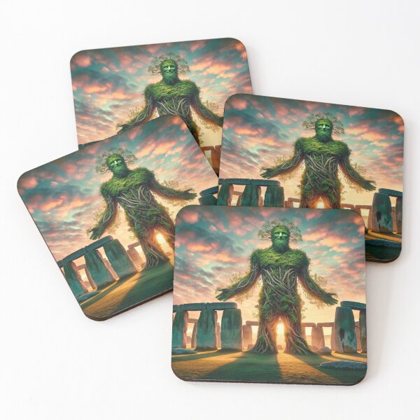 Item preview, The Green Man at Stonehenge - Sunrise Guardian  designed and sold by leyfinder.