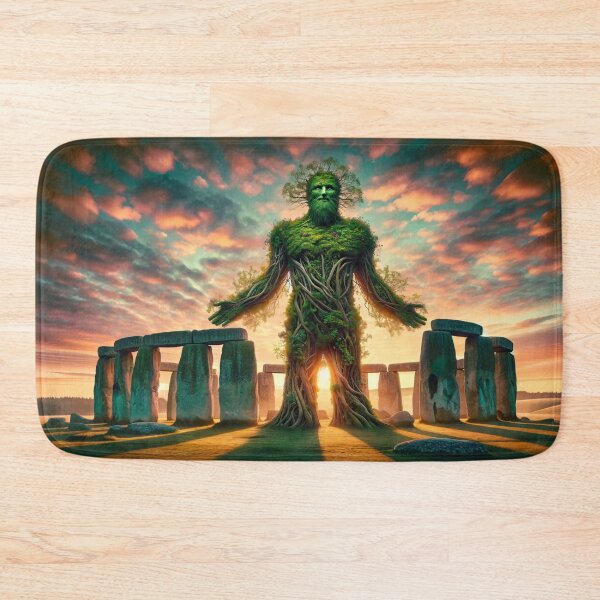 Item preview, The Green Man at Stonehenge - Sunrise Guardian  designed and sold by leyfinder.