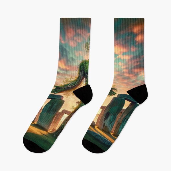 Item preview, The Green Man at Stonehenge - Sunrise Guardian  designed and sold by leyfinder.