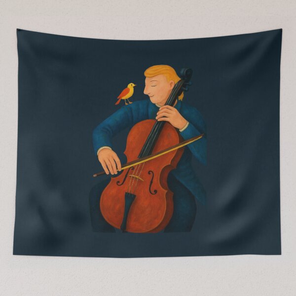 Item preview, Cello playing designed and sold by MaPerle.