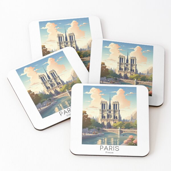 Item preview, A Vintage Travel Illustration of Paris - France designed and sold by GoodOldVintage.